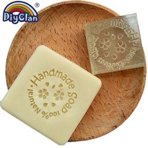 DIY Small Transparent Acrylic Resin 100% Natural Handmade Soap Stamp 42x... - £8.64 GBP+