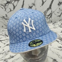 New Era Cap Lt.Blue | White All Over 59FIFTY NY Yankees Limited Edition - £47.27 GBP
