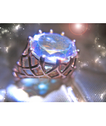 RING AURORA STONE OF CELESTIAL ASCENT HIGHEST LIGHT COLLECTION ETREME MAGICK  - $667.77