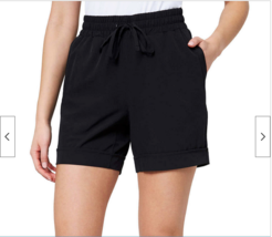 Mondetta Women&#39;s Size XL Black Moisture Wicking Elastic Waist Shorts NWT - £10.65 GBP