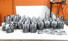 Lot of 36 Defective Plantronics Base Stations &amp; 45x Wireless Headsets AS-IS - $180.50