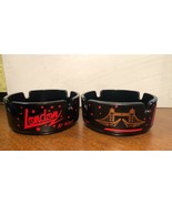 LONDON ENGLAND GLASS ASHTRAYS LOT OF 2 - $138.37 MXN