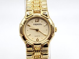 Capezio Quartz Watch Womens New Battery Gold Tone 22mm - $22.00