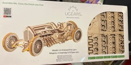 UGears U-9 Classic Grand Prix Car Mechanical Wood Construction Kit - £29.69 GBP