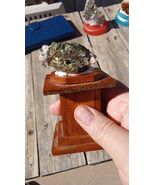 Beautiful Gold Pyrite on Wood Stand - - $35.63