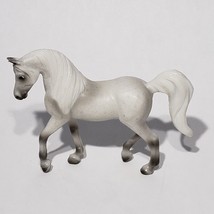 Breyer White Arabian Walking Stallion 3.5&quot; x 2.75&quot; Horse Stablemates Fig... - $7.95