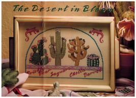 ✔️ 4 Southwest Desert Flowering Cacti Cactus Sampler Cross Stitch Design Chart - $4.99