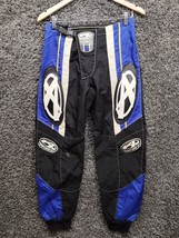 Vintage Answer Edge Motocross Pants 30 Blue Waterproof Coated Y2K Dirt Bike - £74.43 GBP