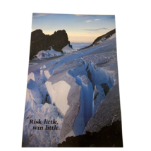 Poster 2679 Argus Communications Risk Little Win Little Ice Glacier 1978 Vintage - £14.31 GBP