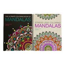 Mandalas Adult Coloring Book Lot Of 2 Relaxing - Creating Mandalas- New Books - £11.59 GBP