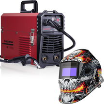 130A MIG Welder + Welding Helmet Auto Darkening - $282.13