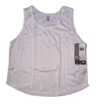 Moving Comfort Womens Medium White Mesh Sleeveless Crop Shirt Tank Top NWT - $14.99