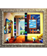 Ferjo-&quot;Far Away Skies&quot;-Framed Original Oil Painting/Canvas/Hand Signed/LOA - £2,276.77 GBP