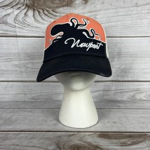 The Game Newport Octopus Mesh Back Trucker Hat Navy Blue Coral White - $9.99