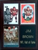 Jim Brown Cleveland Browns 7&quot;x 9&quot; 3-Card Plaque - £15.69 GBP