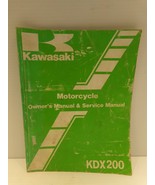 Kawasaki Motorcycle Owner&#39;s Manual &amp; Service Manual KDX200 - €23,43 EUR