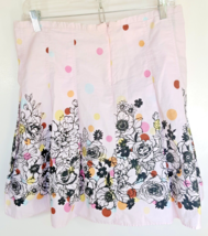 Tracy Evans Limited Pink Printed Floral Skirt With Flare No Size or Fabric Tag - £11.79 GBP