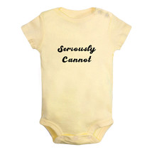 Seriously Cannot Funny Bodysuits Baby Romper Infant Kids Short Jumpsuits Outfits - £8.34 GBP