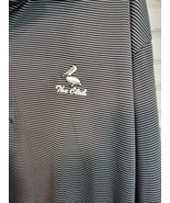 Men Large Greg Norman Play Dry Polo Golf Shirt Black White Horizontal Th... - $27.43 CAD