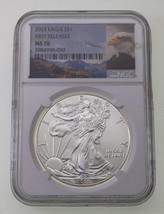 2015 Silber American Eagle Ausgewählten Von NGC As MS-70 Erste Ausgaben - £130.56 GBP