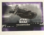 Star Wars Rise Of Skywalker Trading Card #59 Treadspeeder Purple Background - £1.55 GBP