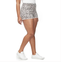 Good American Shorts Womens size 16 The Cut Offs High Rise Raw Hem Leopa... - $62.99
