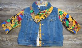 Hopscotch Toddler Infant 24 Months Denim Jean Jacket Shirt Bandana Teddy Cowboy - £12.45 GBP