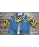 Hopscotch Toddler Infant 24 Months Denim Jean Jacket Shirt Bandana Teddy... - $15.83