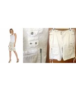 $188 ~NEW Da-Nang WHITE Embroidered Bermuda Shorts  - X-SMALL- SMALL - $54.50 CAD