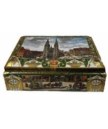 Vintage E. Otto Schmidt Large Hinged Cookie Tin Nurnberg German Biscuit ... - £18.75 GBP