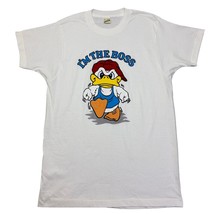 I&#39;m The Boss VTG Single Stitch T-shirt Duck 80s Screen Stars Original L/XL 21x33 - £13.58 GBP