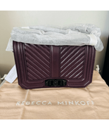 Rebecca Minkoff Small Love Leather Quilted Crossbody Bag,  Burgundy, NWT - $3,373.68 MXN