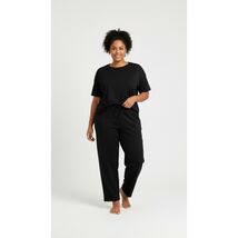 Womens Sweatpants Athmile Women Black Plus Size Sweatpants Size XXL - $9.90