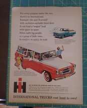 1950&#39;s Magazine Ad The Travelall by International Harvester - $14.01