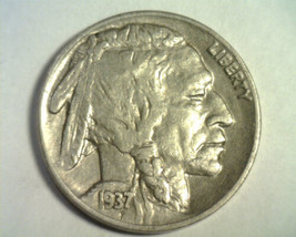 1937-D Buffalo Nickel About Uncirculated Au Nice Original Coin From Bobs Coins - £8.65 GBP