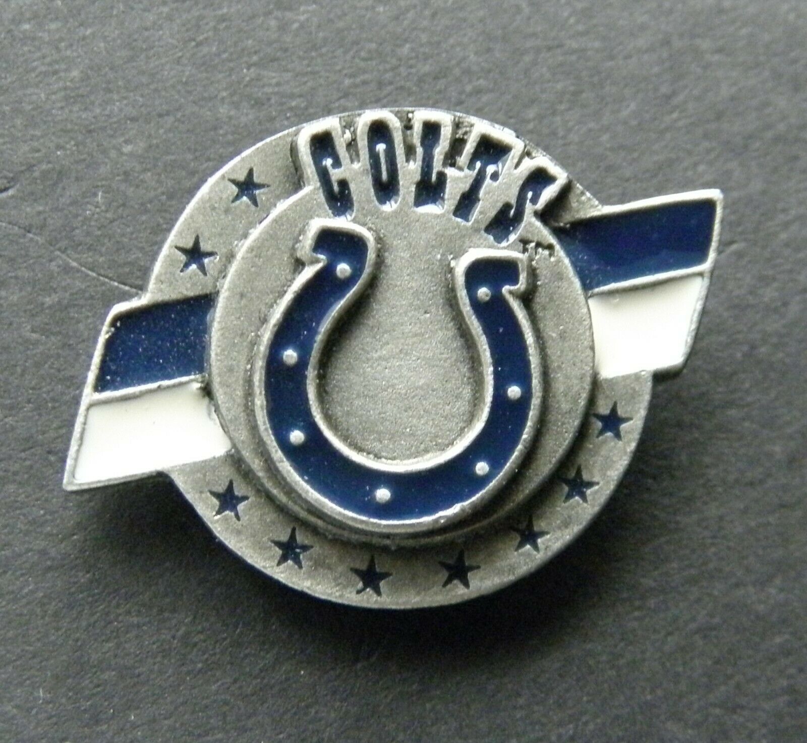 INDIANA COLTS NFL FOOTBALL LAPEL PIN 1 INCH INDIANAPOLIS - £4.66 GBP