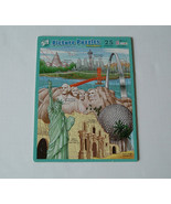 Picture puzzles landmarks puzzle patch 25 pieces ages 3-7 USA landmarks - $19.75