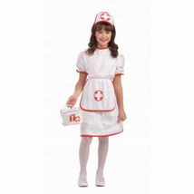 Medical Masquerade - Nurse Child Costume - Size Small 4-6 - Red/White - £15.91 GBP