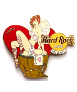 Hard Rock Cafe Miami 2005 Angel Heart Drum Pin Valentine Day Music Theme... - $377.23 MXN
