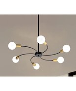 YORN KUNG Chandeliers Sputnik Light Fixture Bedroom Lights for Ceiling，6... - £44.58 GBP