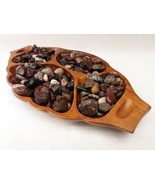 Vintage Monkey Pod 4 Compartment Wooden Tray - Functional Kitchen Decor - $39.40