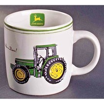 Nothing Runs Like a John Deere Coffee Mug Green Yellow Black on White Ce... - £12.37 GBP