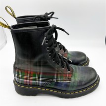 Dr Martens 1460 Tartan Leather Lace Up Boots Womens Size 6 - $74.25