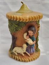 Hand Painted German Candle Gunter Kerzen Art Retro Germany Baby And Woman Decor - $32.99