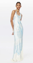 Victoria Beckham Lace Print Maxi Gown Blue White Sz UK 10 US 6 IT42 $1595 - £544.18 GBP