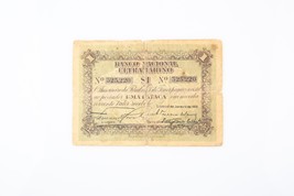1910 Timor 1 Pataca Note Banco Nacional Ultramarino Portugais VG P #1 - $247.91