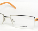 CARPE 31052-2 SILVER / ORANGE-CREAM EYEGLASSES GLASSES METAL FRAME 52-16... - $42.99