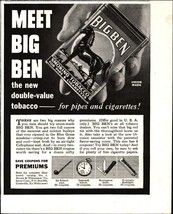 1938 Big Ben Smoking Tobacco Print Ad Brown &amp; Williamson Tobacco Corp ~b9 - £19.20 GBP