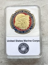 MARINE CORPS USMC  SEMPER FI DEVIL DOGS CHALLENGE COIN with case - $14.84