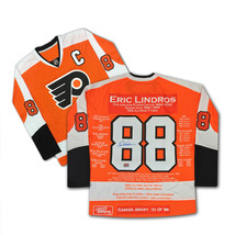 Eric Lindros Career Jersey - Autographed - LTD ED 188 - Philadelphia Flyers - $840.00
